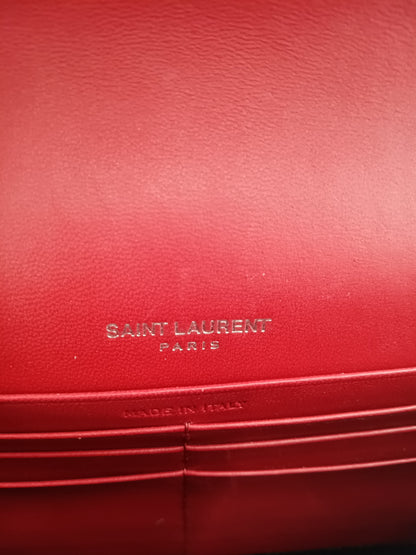 YSL Crocodile Embossed Kate Monogram
