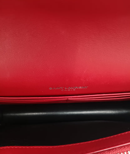 YSL Crocodile Embossed Kate Monogram