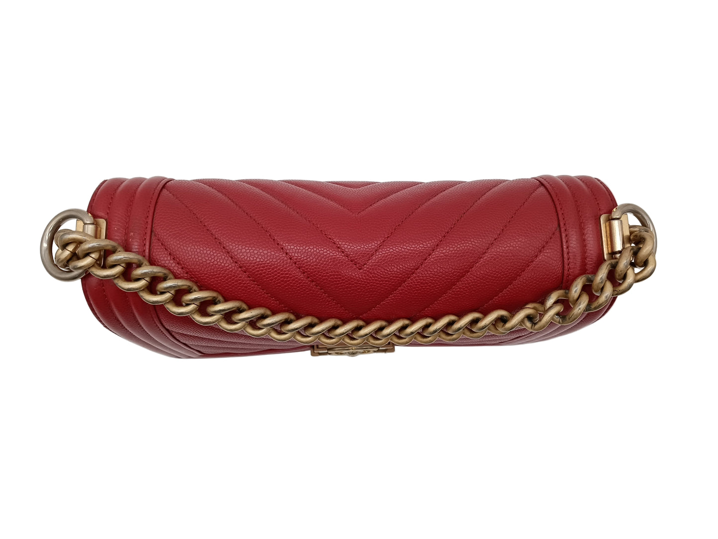 CHANEL Caviar Chevron Leboy