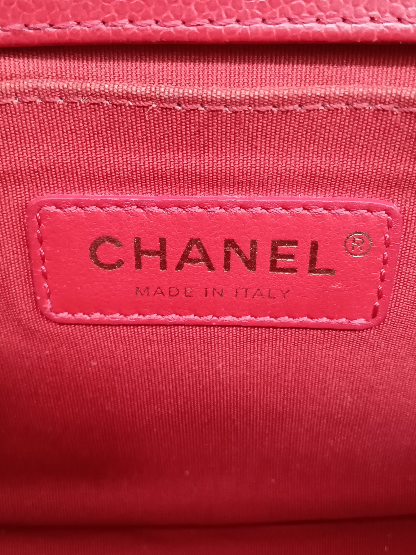 CHANEL Caviar Chevron Leboy