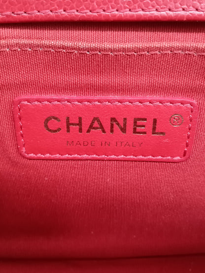 CHANEL Caviar Chevron Leboy