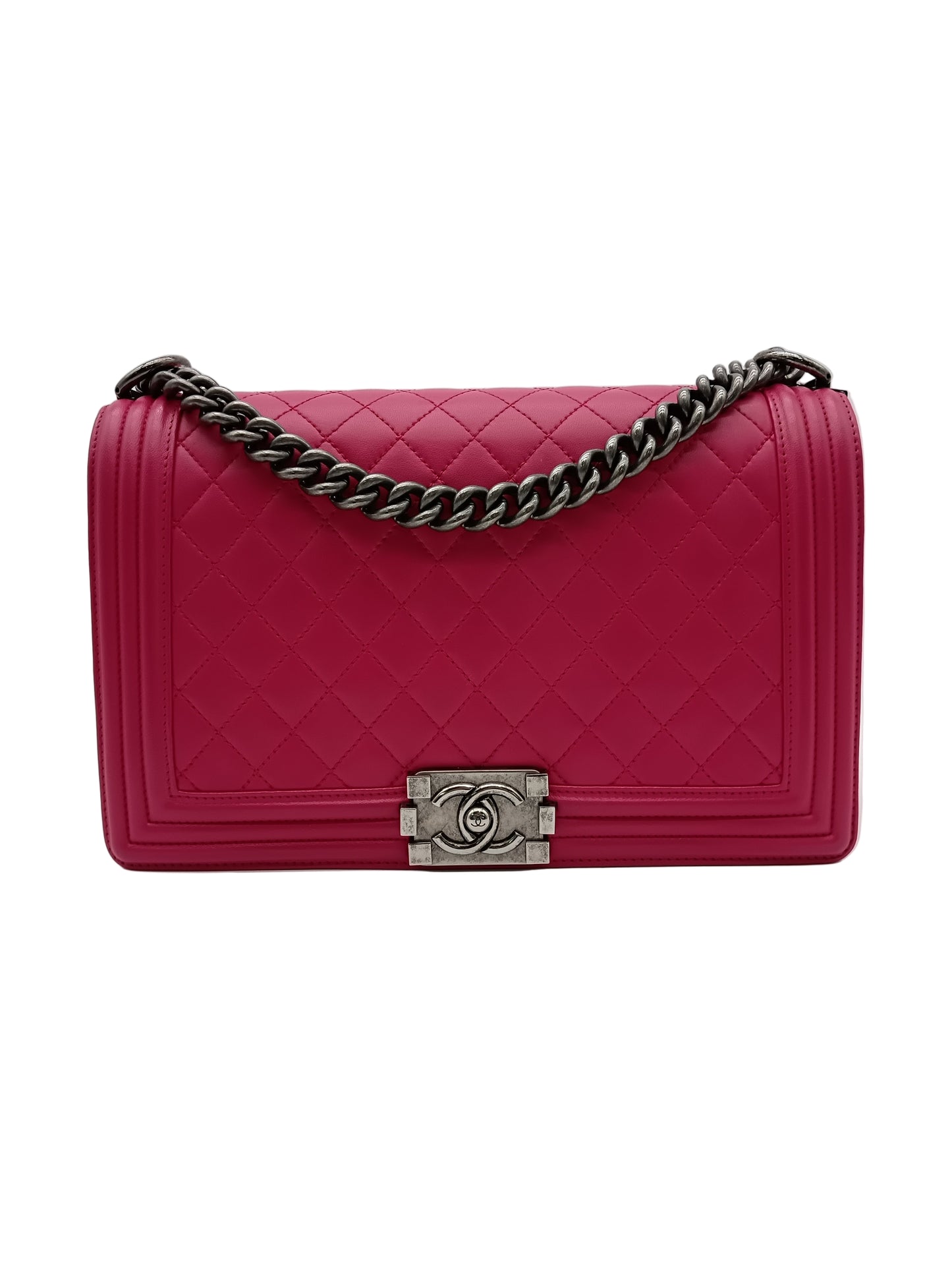 CHANEL Lambskin Quilted Leboy