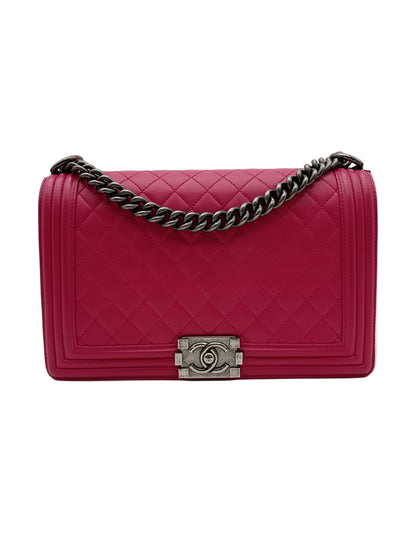 CHANEL Lambskin Quilted Leboy