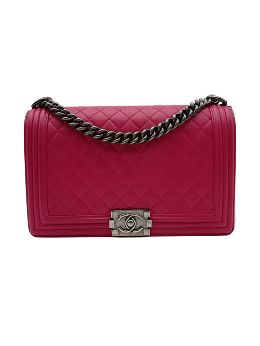 CHANEL Lambskin Quilted Leboy