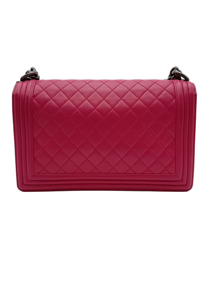 CHANEL Lambskin Quilted Leboy