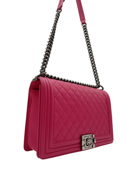 CHANEL Lambskin Quilted Leboy