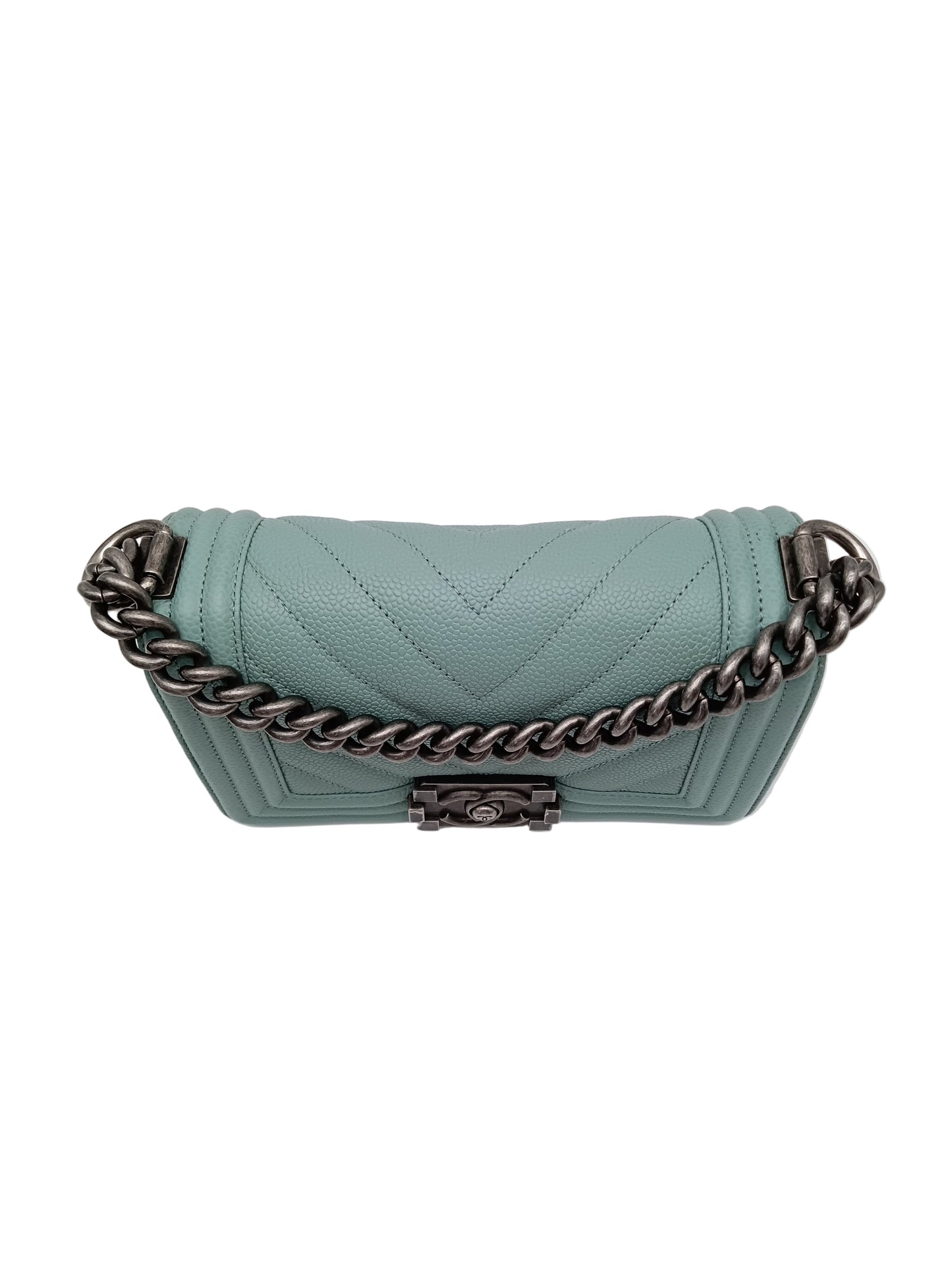 CHANEL Caviar V-Stitch Leboy