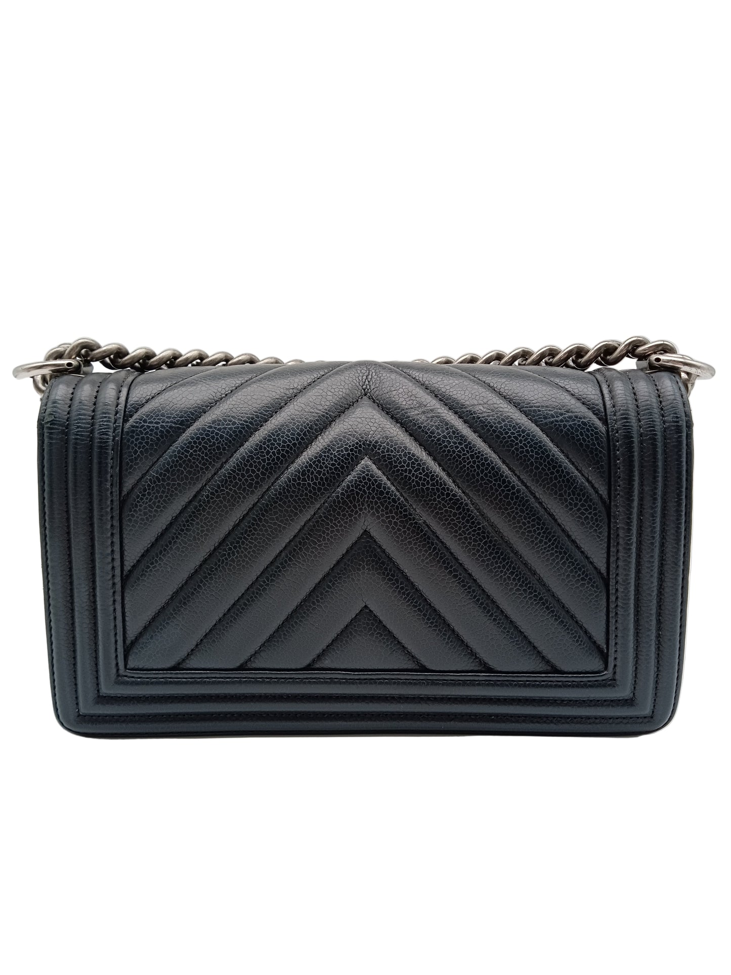 CHANEL Caviar V-Stitch Leboy