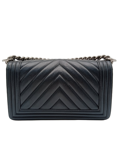 CHANEL Caviar V-Stitch Leboy