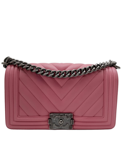 CHANEL Lambskin V-Stitch Leboy