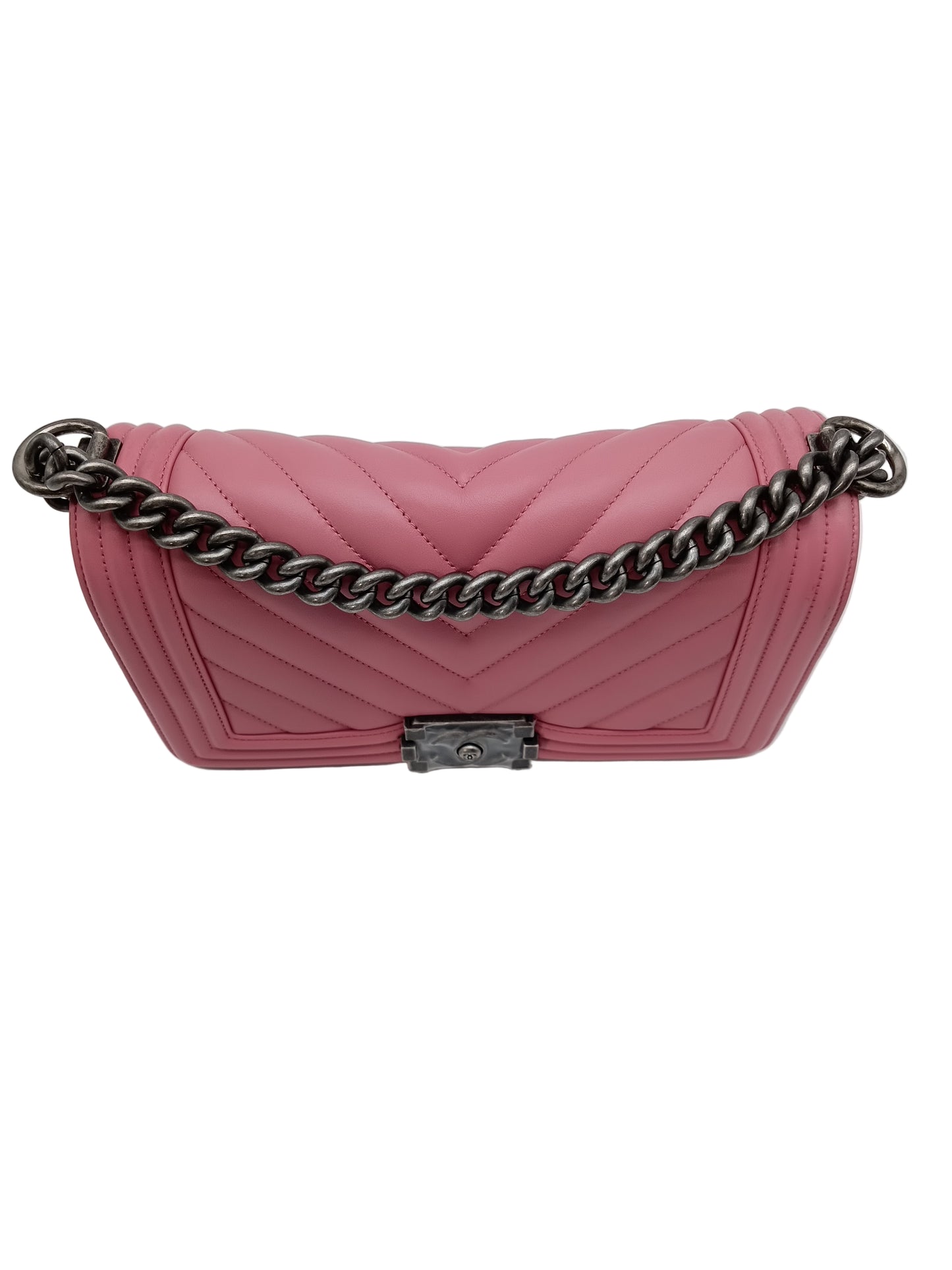 CHANEL Lambskin V-Stitch Leboy