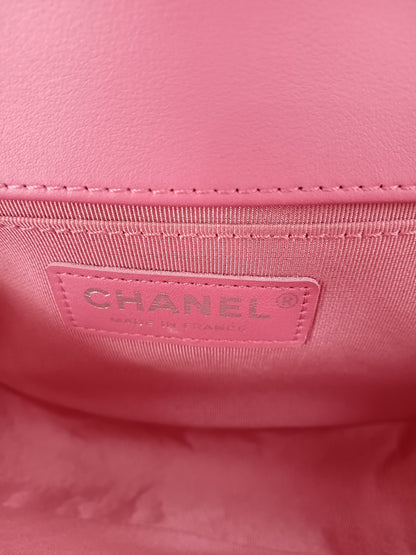 CHANEL Lambskin V-Stitch Leboy