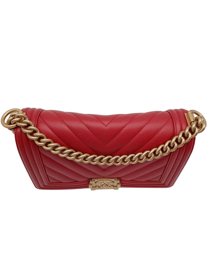 CHANEL Caviar V-Stitch Leboy
