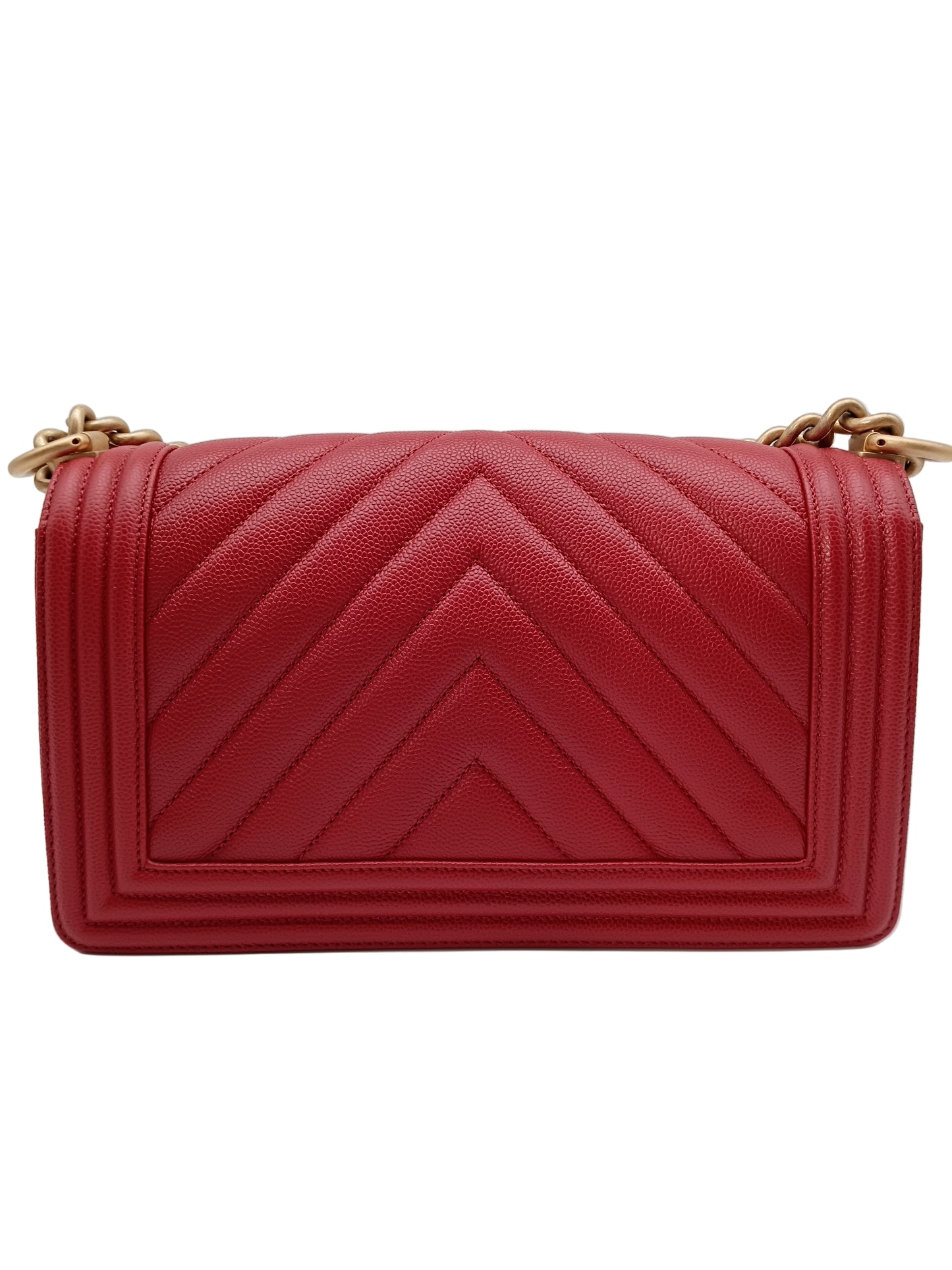 CHANEL Caviar V-Stitch Leboy