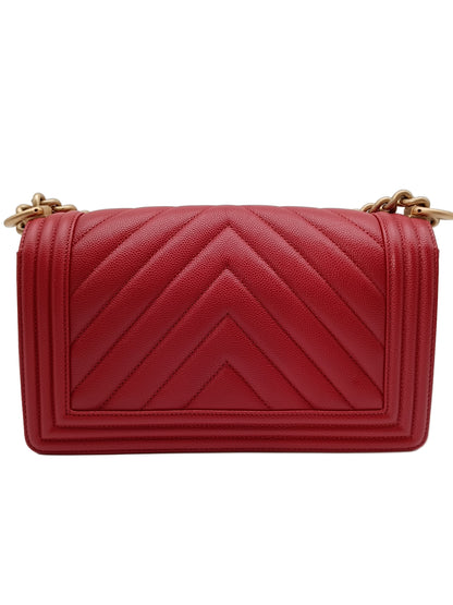 CHANEL Caviar V-Stitch Leboy
