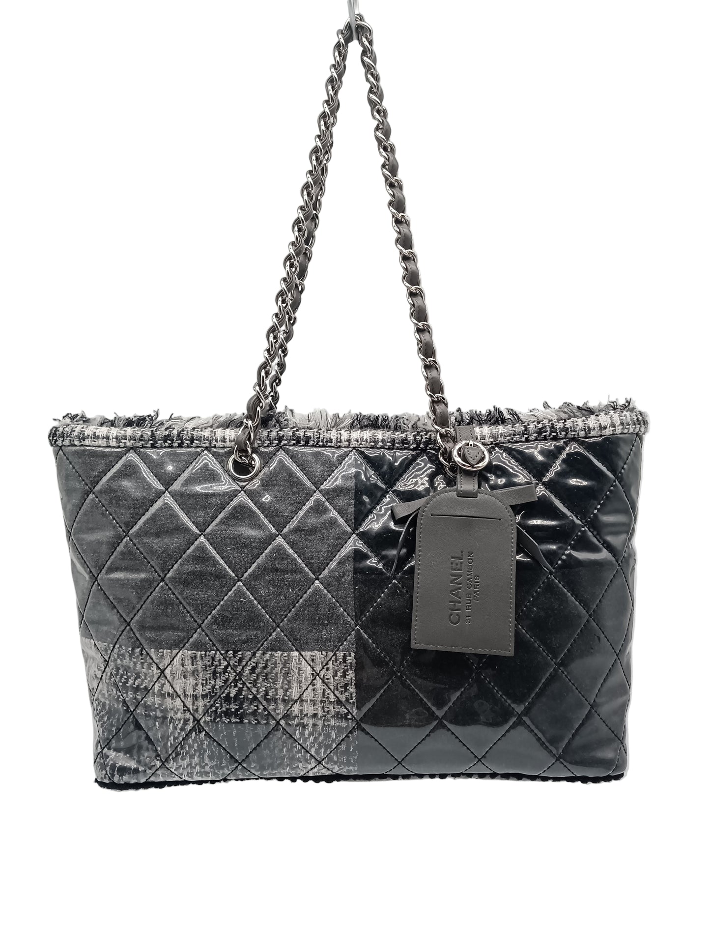CHANEL Fantasy Tweed Quilted Tote