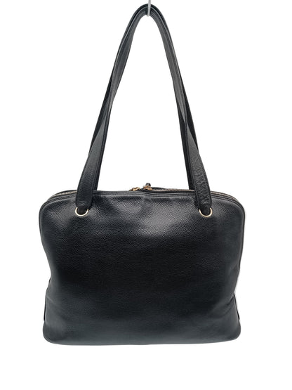CHANEL Coco Mark Caviar Tote Bag
