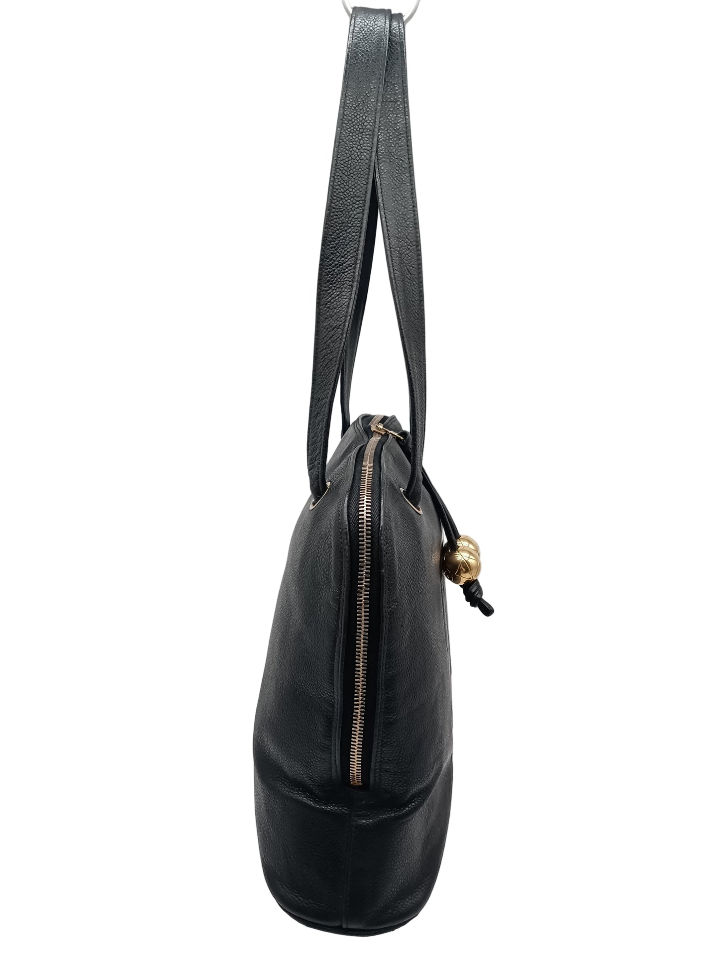 CHANEL Coco Mark Caviar Tote Bag