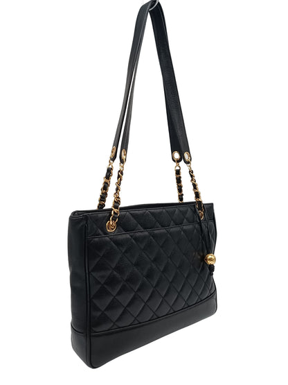 CHANEL Matelasse Ball Charm Tote Bag