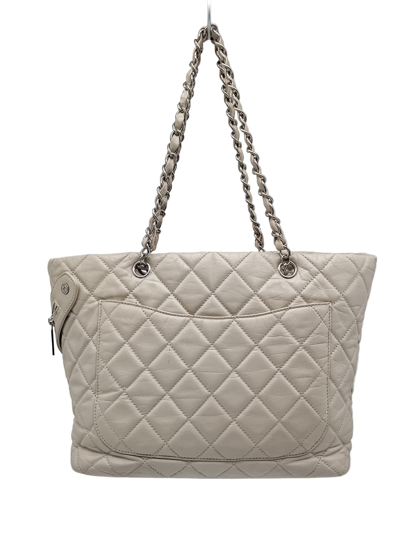 CHANEL Calfskin Cambon Line Chain Tote