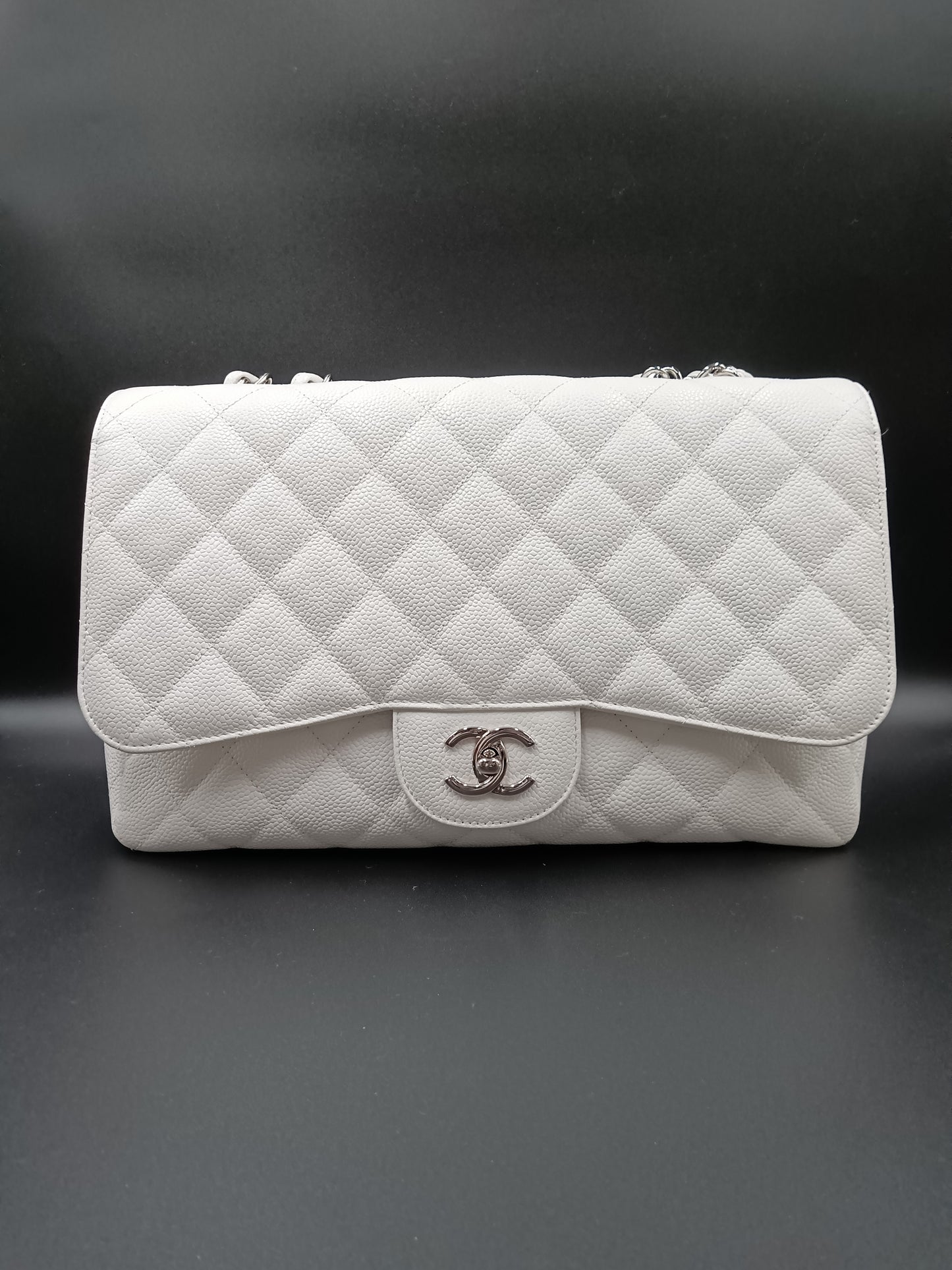 CHANEL Classic Caviar Jumbo Flap