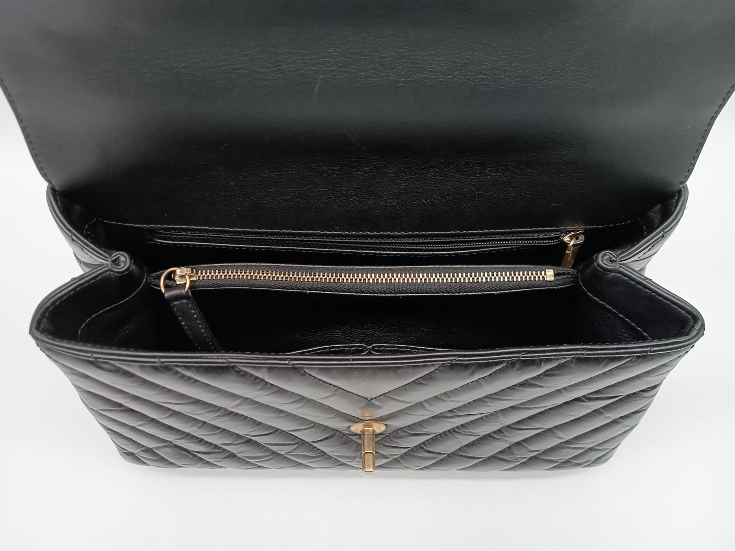 CHANEL Calfskin Coco Handle V-Stitch