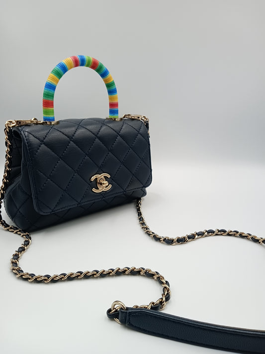 CHANEL Coco Top Handle Extra Mini
