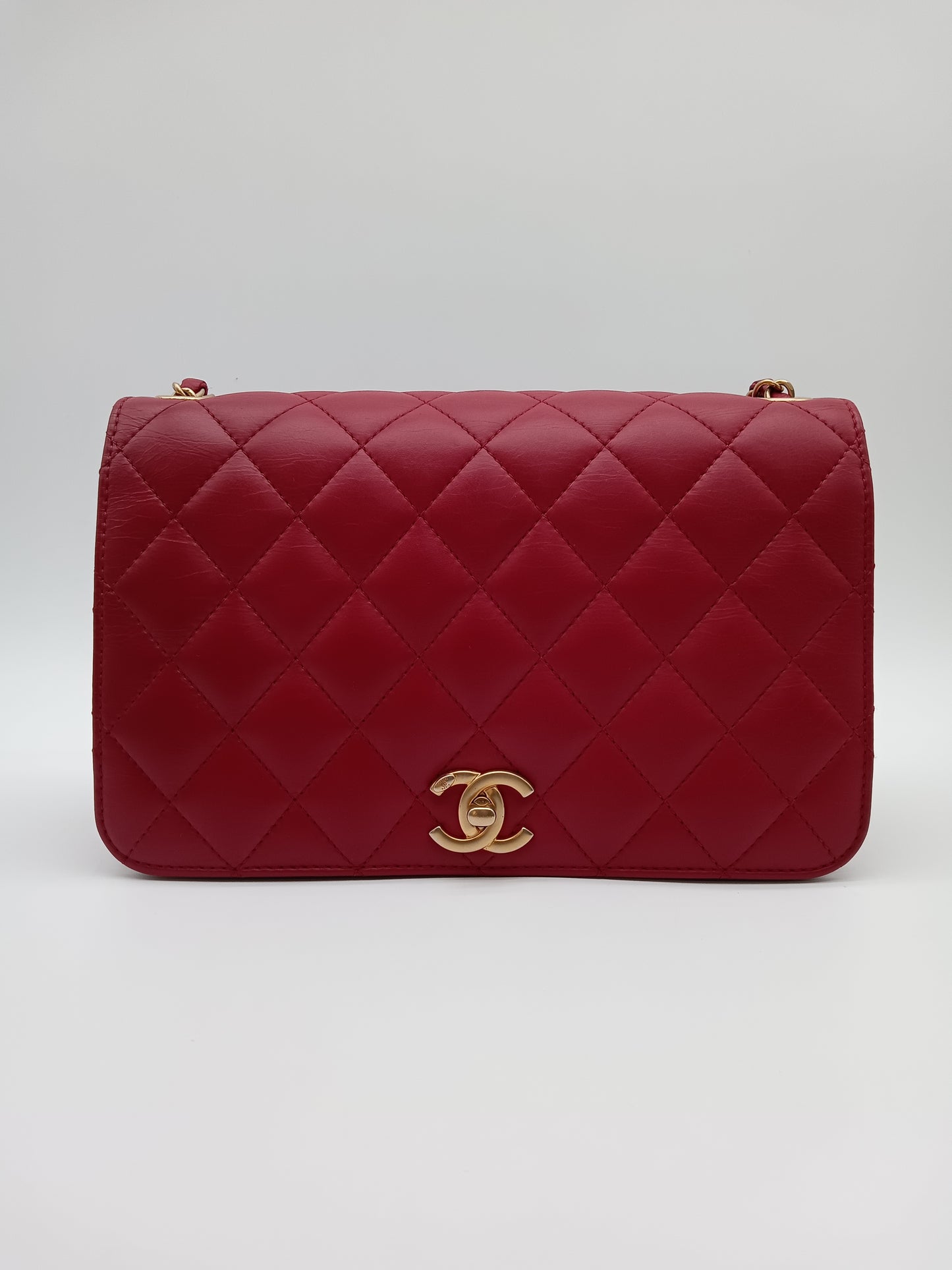 CHANEL Lamb Quilted Full Flap