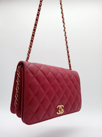 CHANEL Lamb Quilted Full Flap