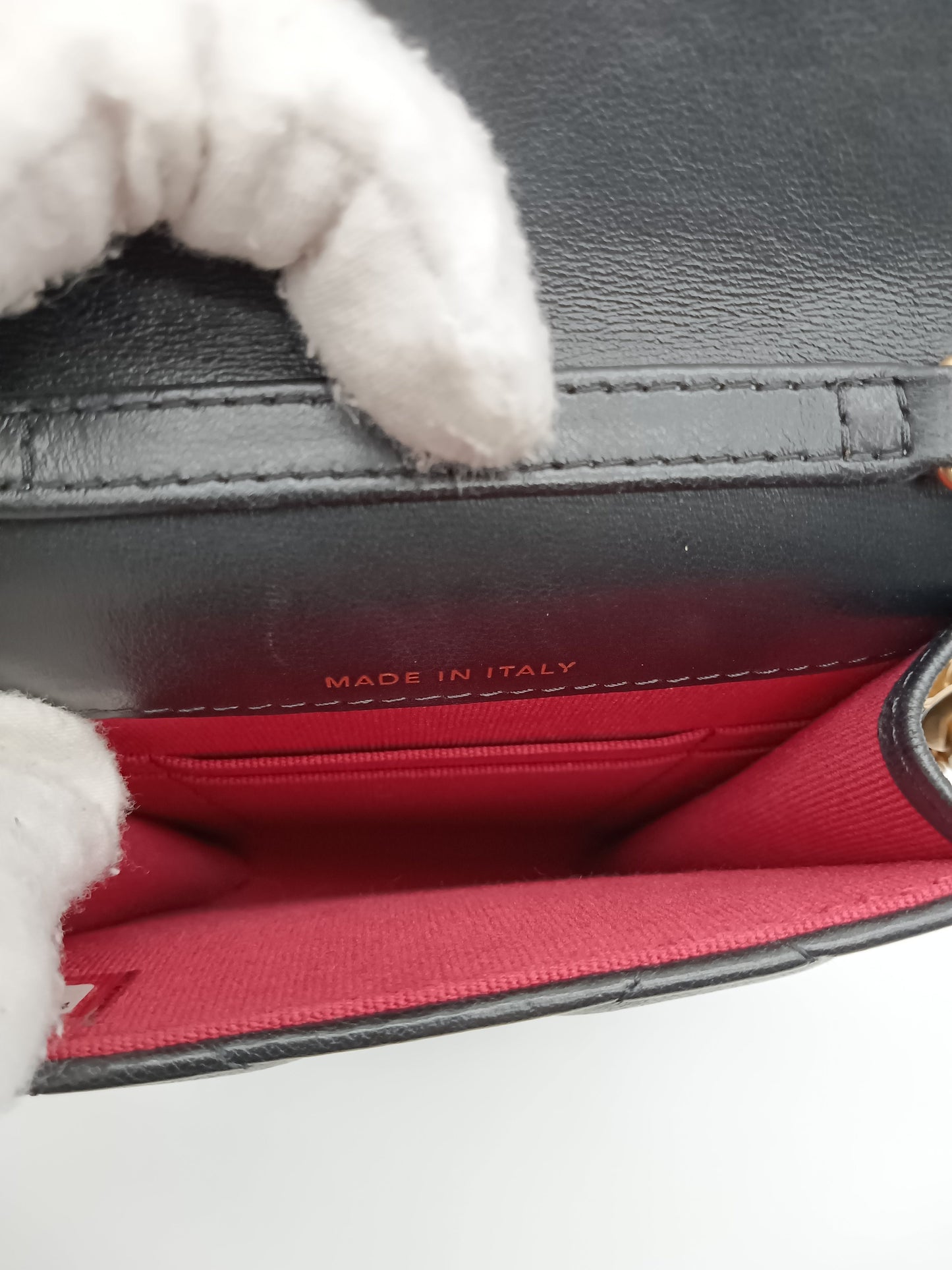 CHANEL Lamb Quilted Phone Holder