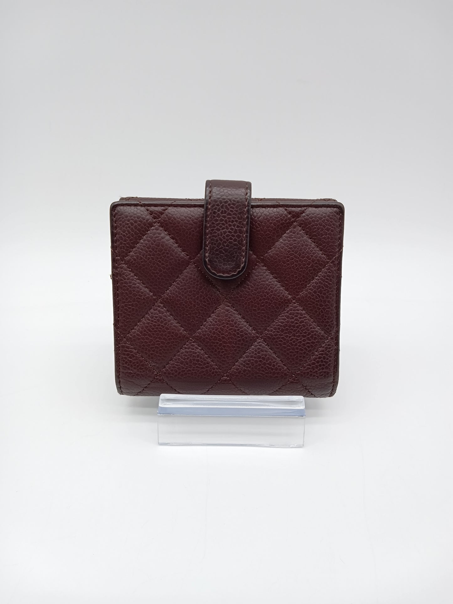CHANEL Caviar Bi-Fold Compact Wallet