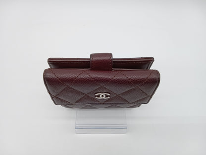 CHANEL Caviar Bi-Fold Compact Wallet