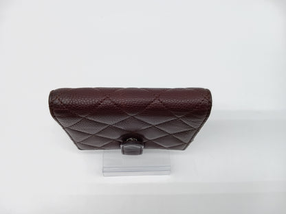 CHANEL Caviar Bi-Fold Compact Wallet