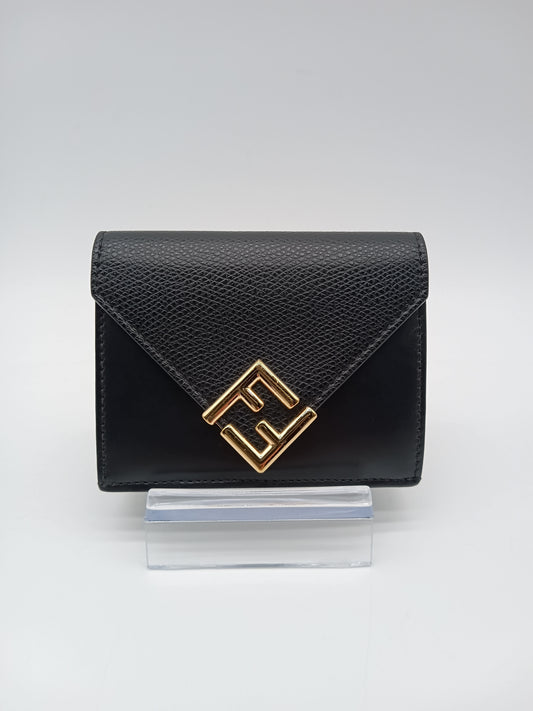FENDI FF Diamonds Tri-Fold Wallet