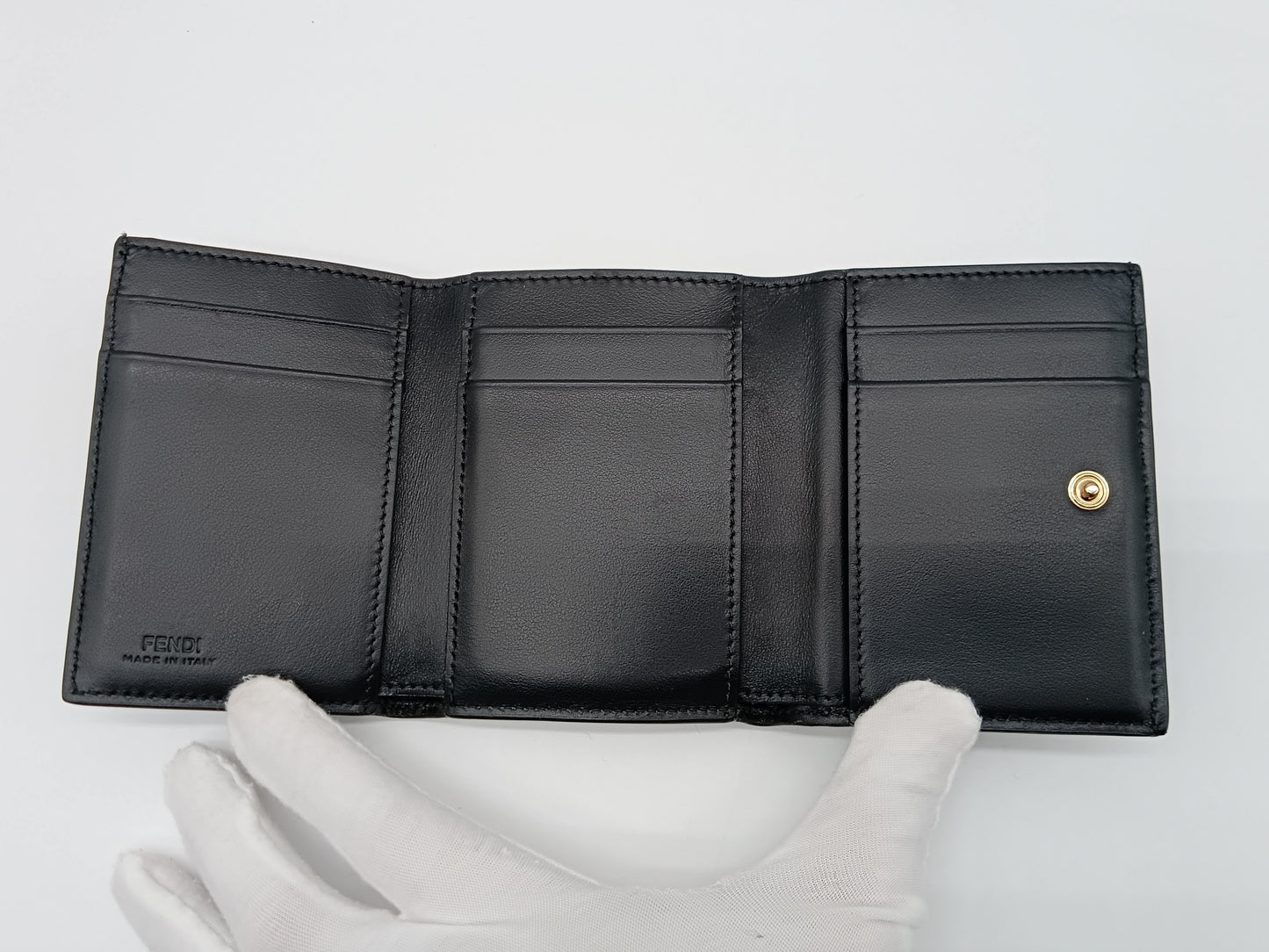 FENDI FF Diamonds Tri-Fold Wallet