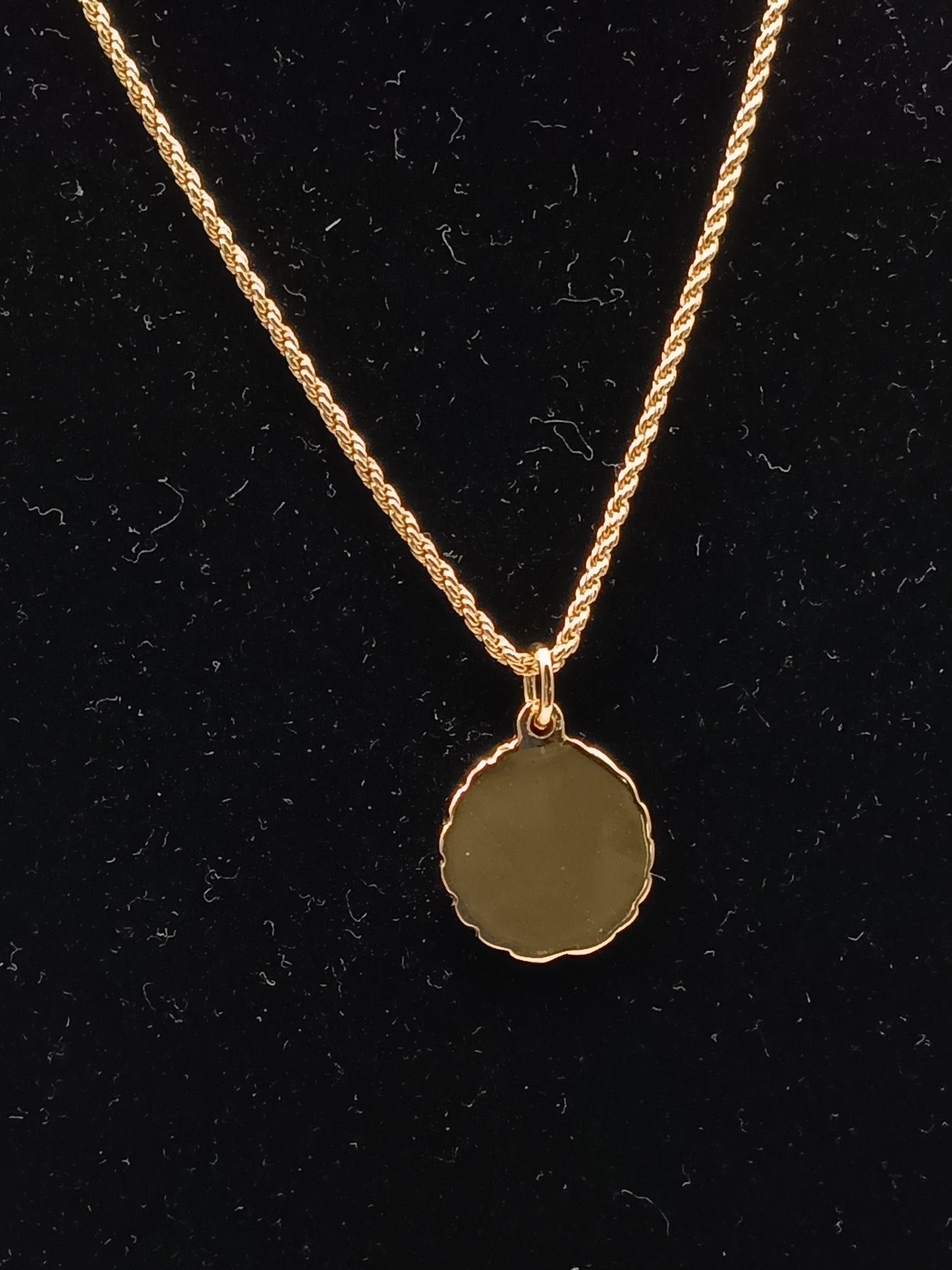 DIOR Laurel Motif Logo Pendant Necklace