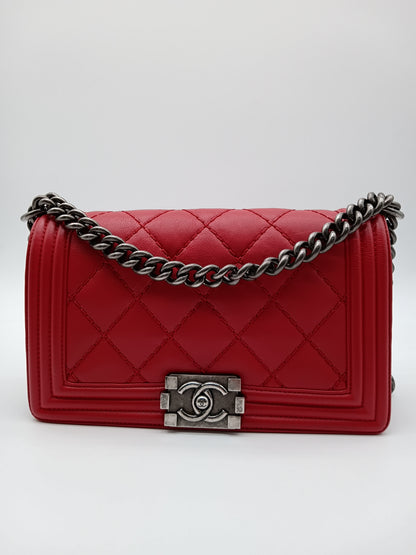 CHANEL Calfskin Wildstitch Leboy