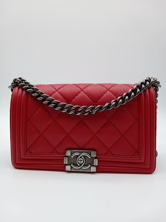 CHANEL Calfskin Wildstitch Leboy
