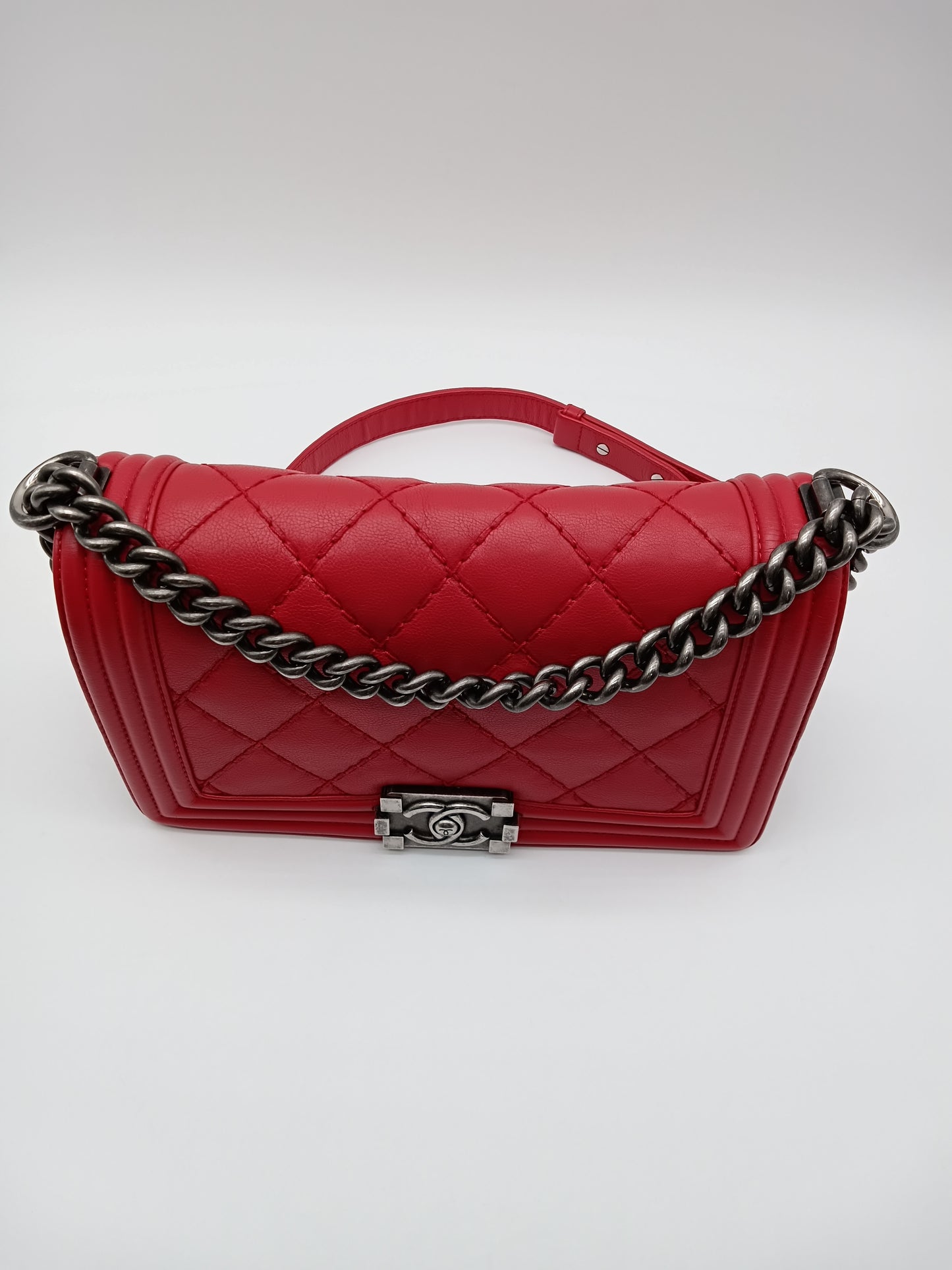 CHANEL Calfskin Wildstitch Leboy