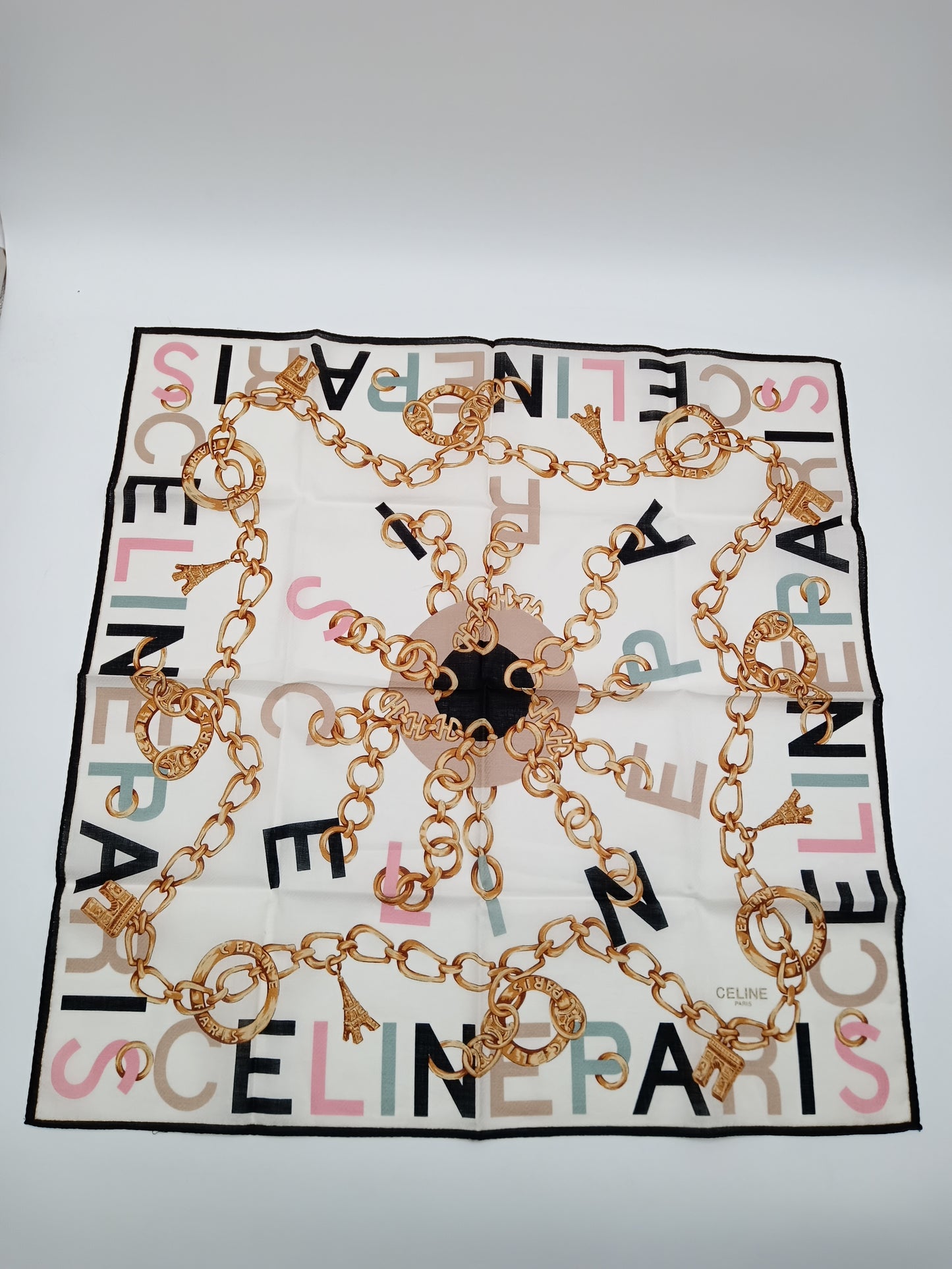 CELINE Vintage Celine-Paris Handkerchief
