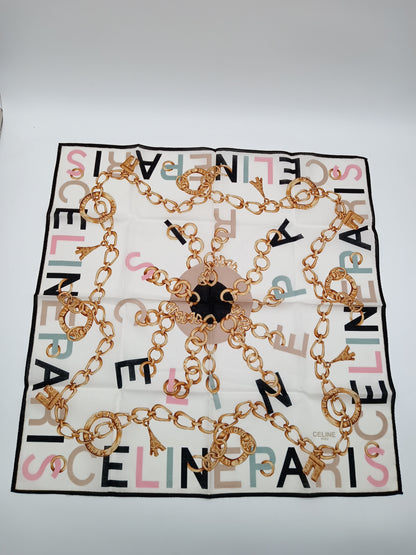 CELINE Vintage Celine-Paris Handkerchief