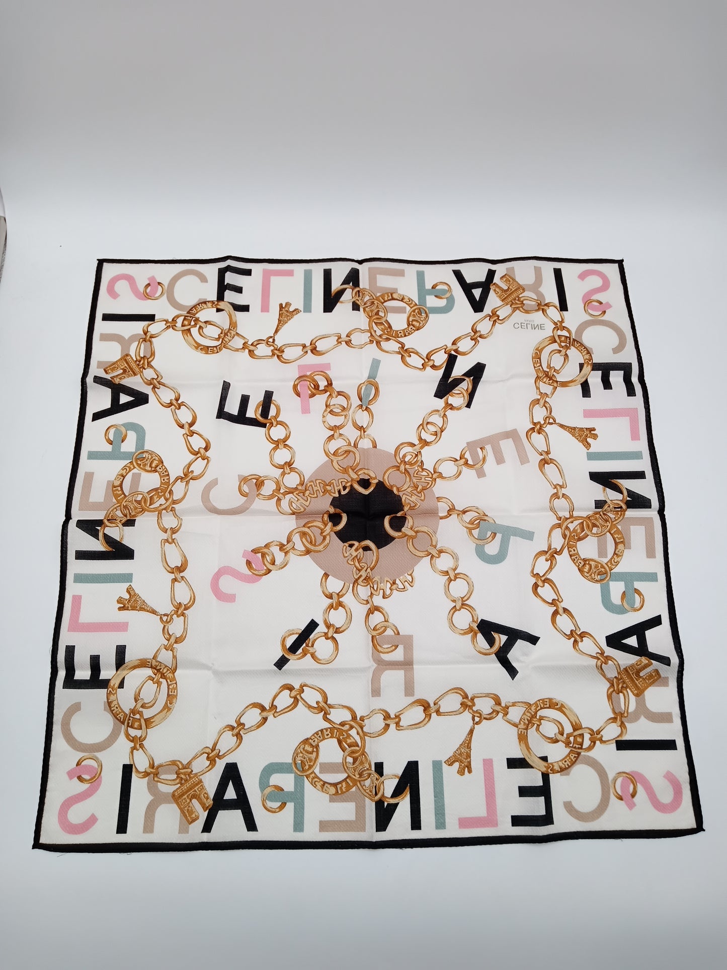 CELINE Vintage Celine-Paris Handkerchief