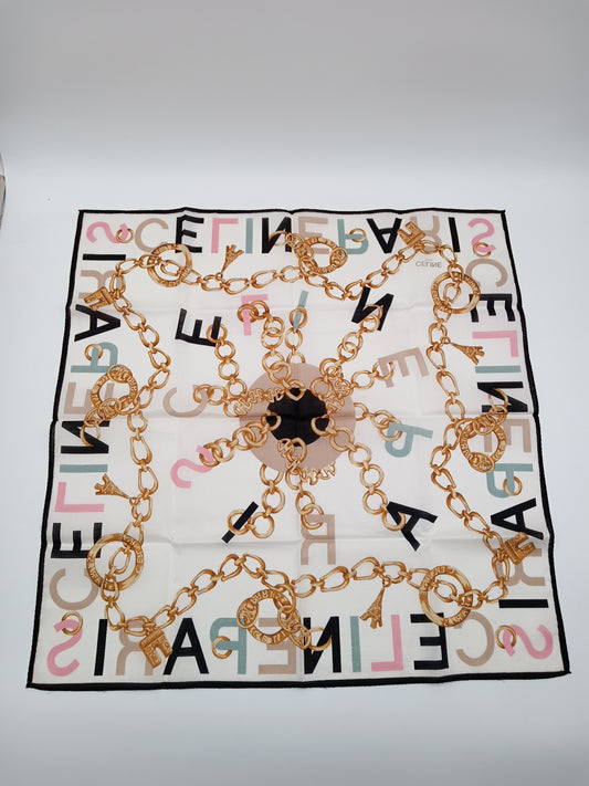CELINE Vintage Celine-Paris Handkerchief