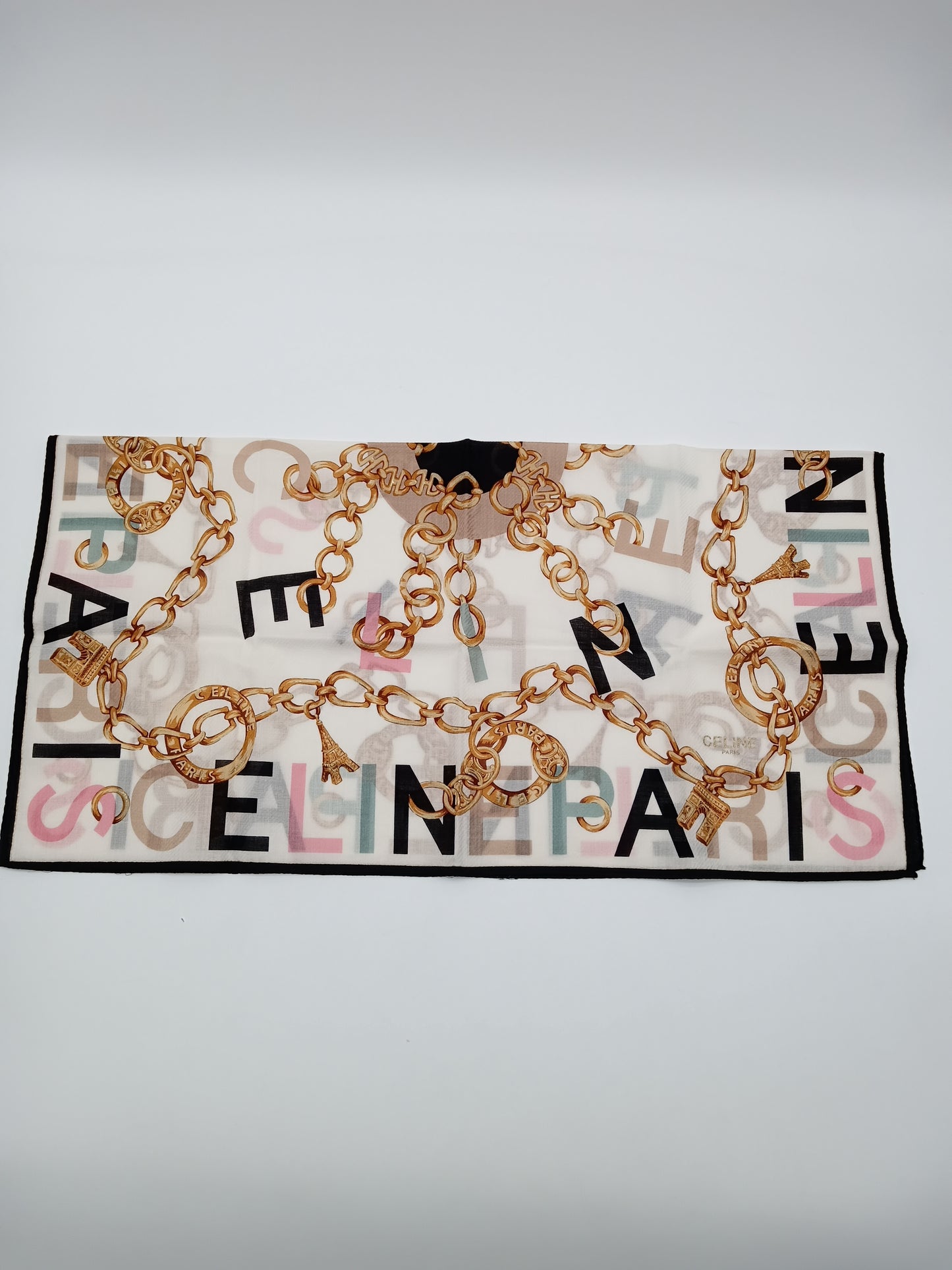 CELINE Vintage Celine-Paris Handkerchief