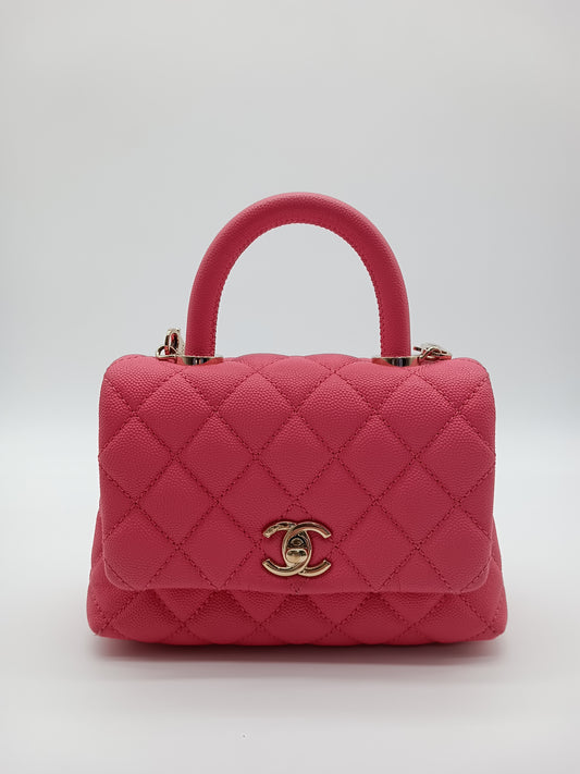 CHANEL Caviar Mini Coco Handle