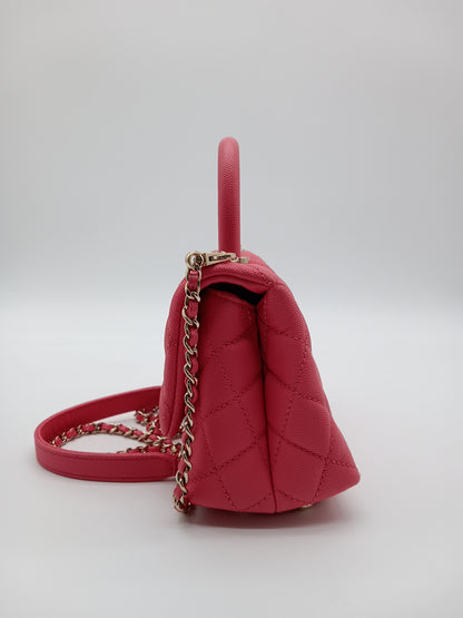 CHANEL Caviar Mini Coco Handle