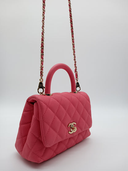 CHANEL Caviar Mini Coco Handle