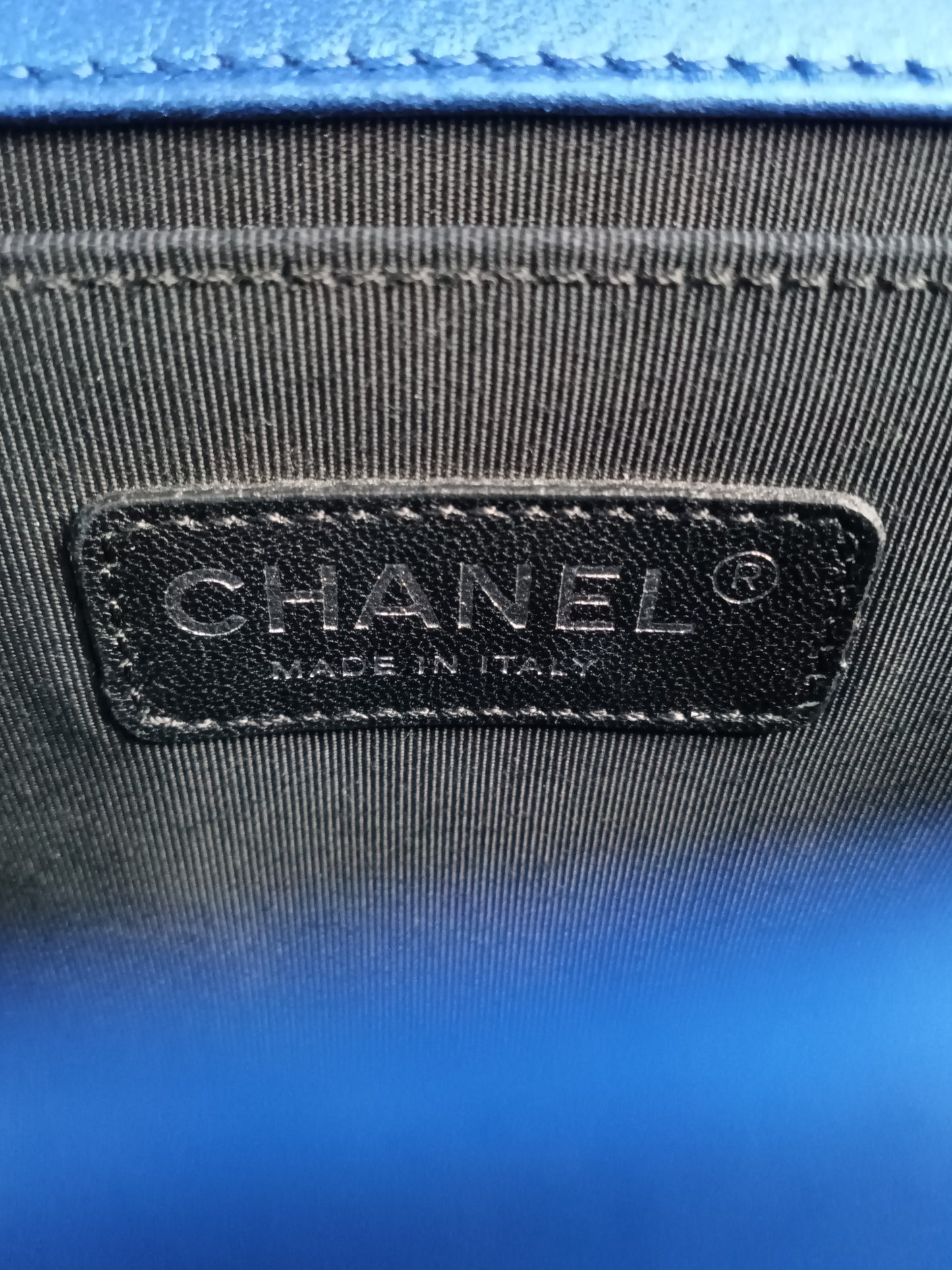 CHANEL Patent Quilted Leboy