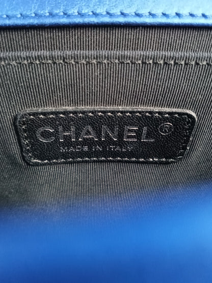 CHANEL Patent Quilted Leboy