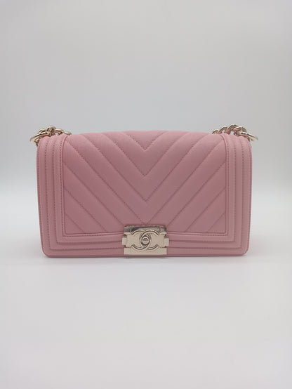 CHANEL Caviar Chevron Leboy